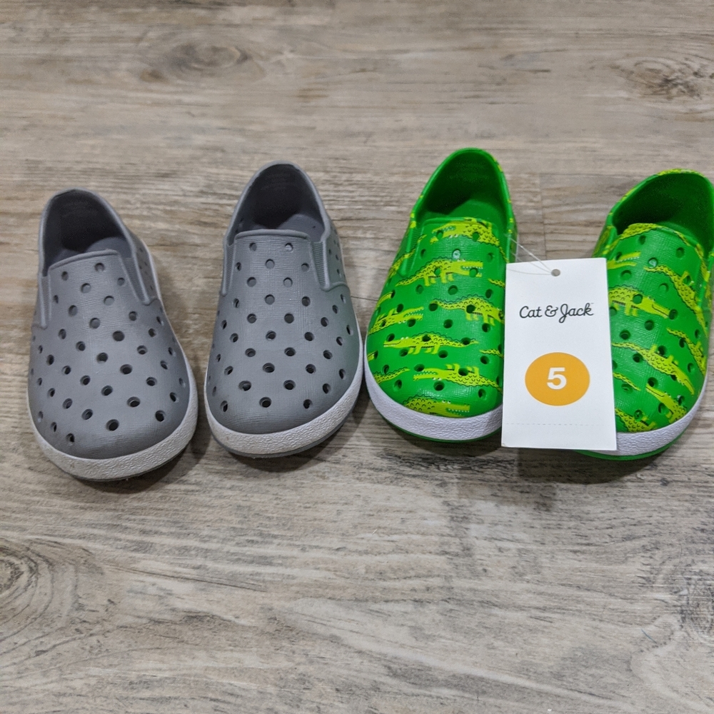 Two pairs of Cat and Jack Summer Slipons